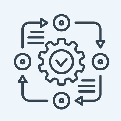 Digitaler Workflow Symbol