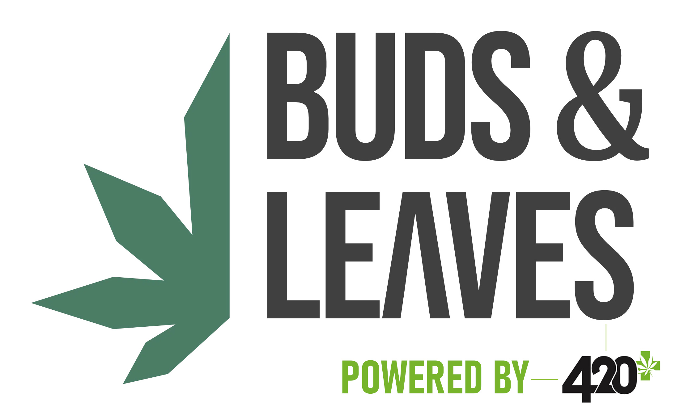 Buds and Leaves powered by 420+ Logo